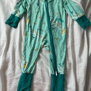 3-6m Bamboo PJ Hawaii print